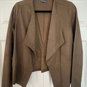 Beautiful Brown Suede Leather Vince Blazer/ Jacket - XS